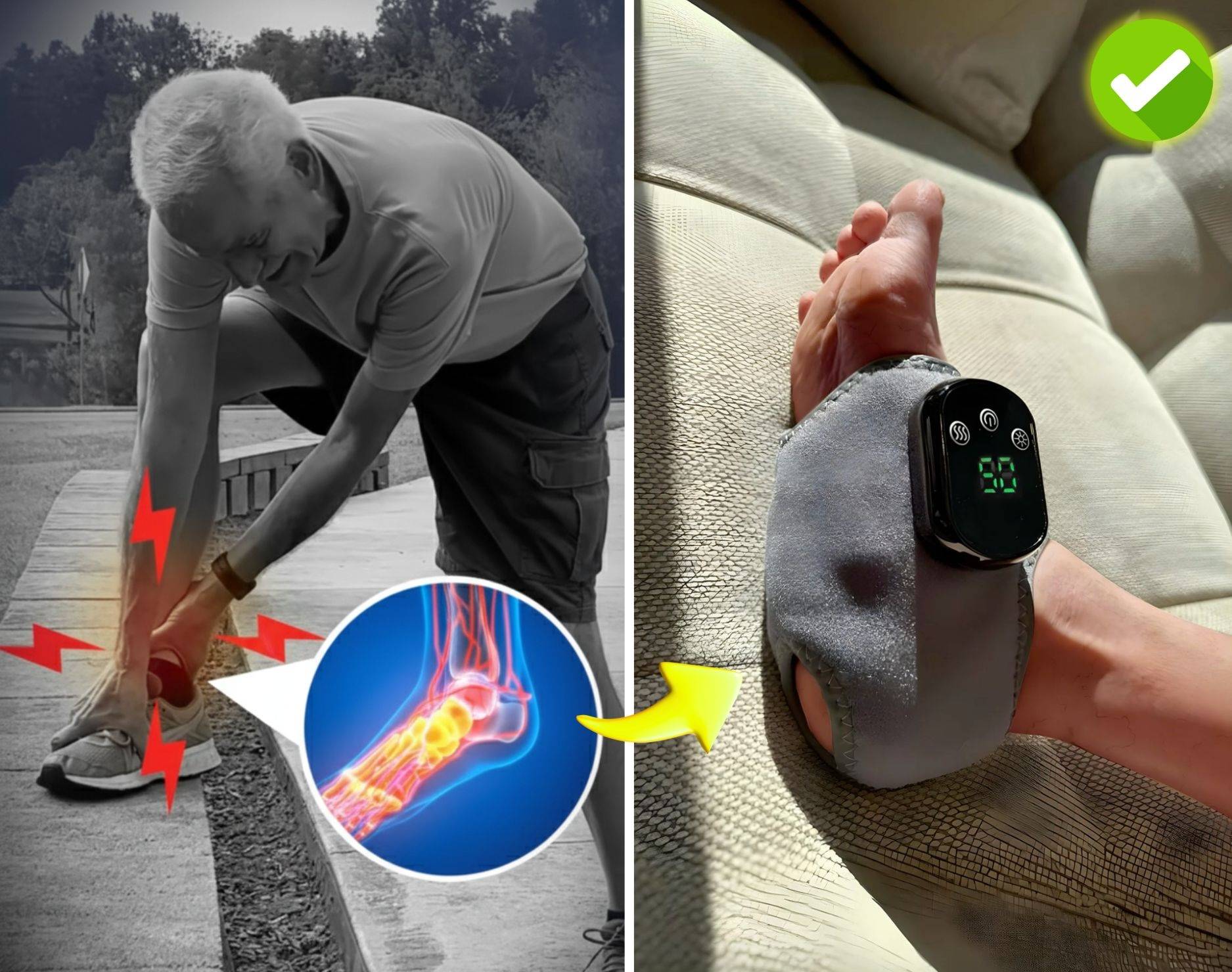 EMSense Foot Massager For Neuropathy Pain Relief