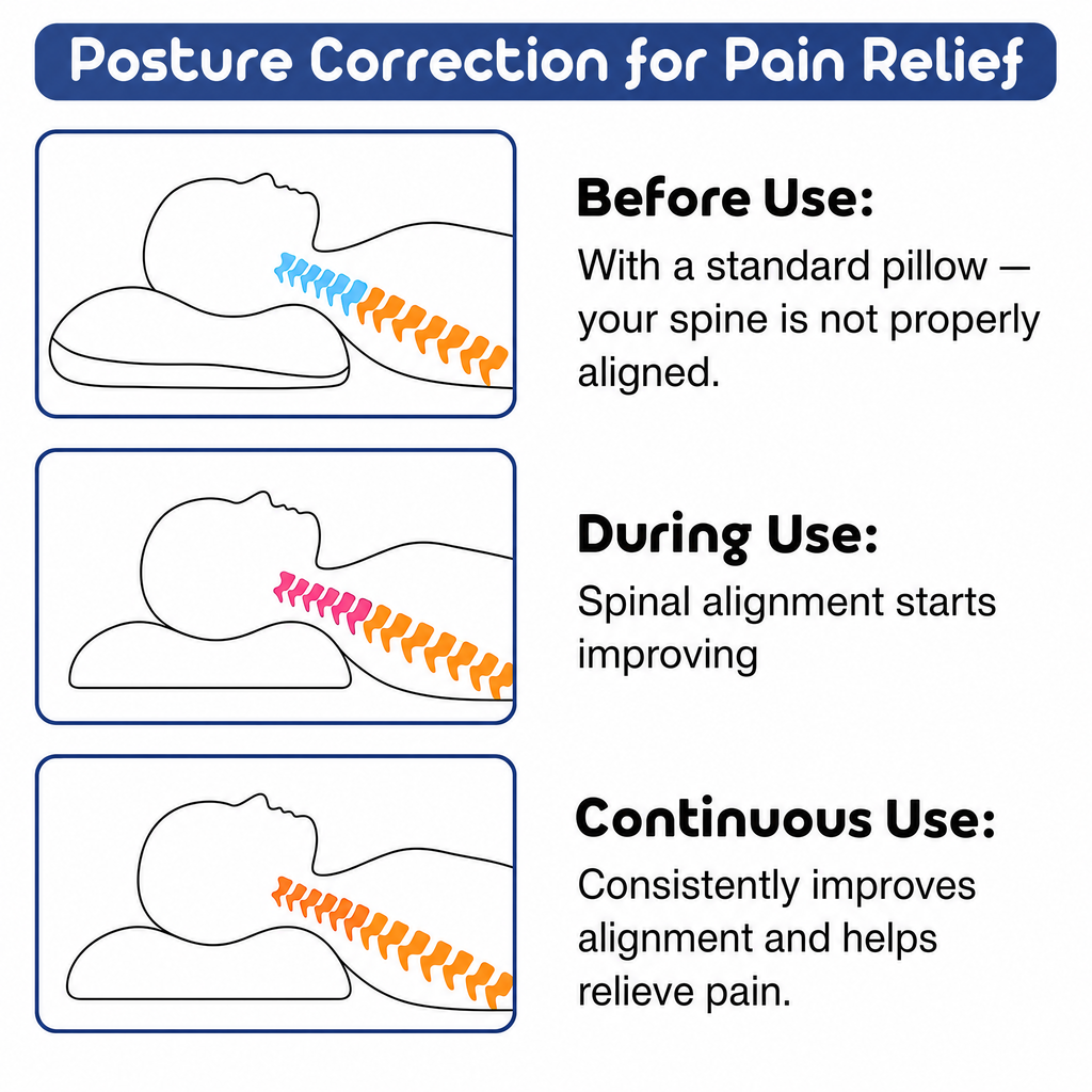 NeckNest Orthosleep PRO | Neck Support Sleep Pillow