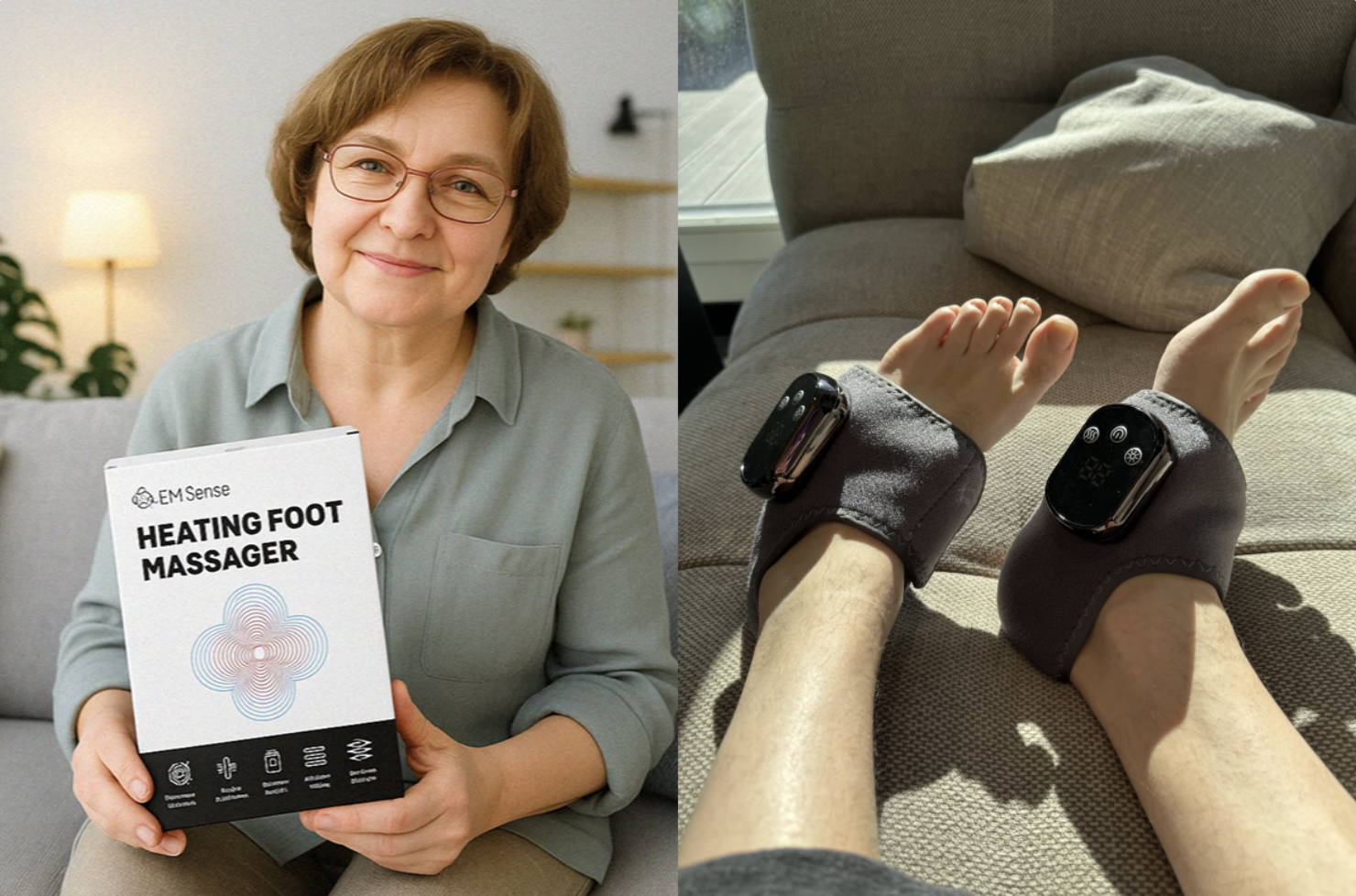 EMSense Foot Massager For Neuropathy Pain Relief