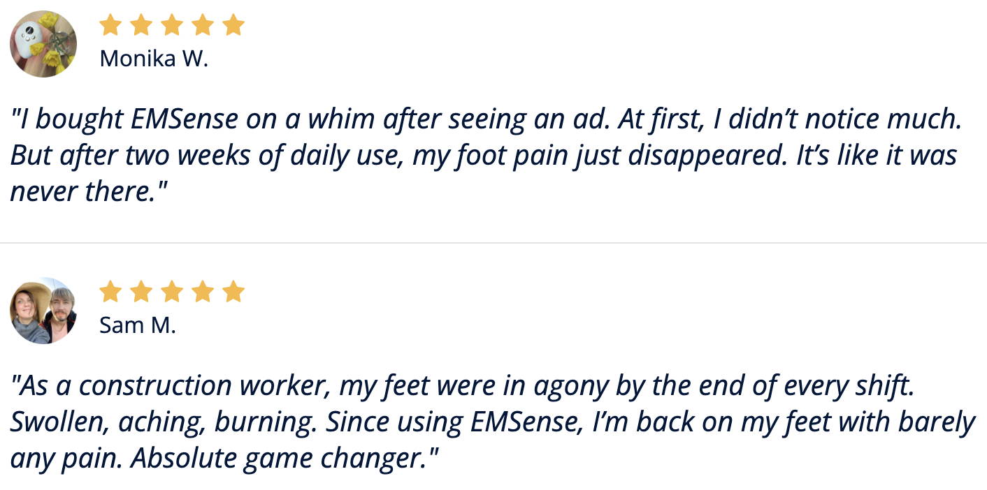 EMSense Foot Massager For Neuropathy Pain Relief